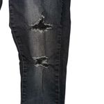 Celebrity Pink Button Fly Black Distressed Jeans Size 9 Photo 4