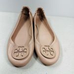 Tory Burch  Minnie Travel napa Leather Ballet Flats Shoes beige size 8 Photo 2