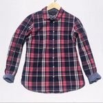 Tommy Hilfiger  | Navy Plaid Classic Fit Shirt Photo 1