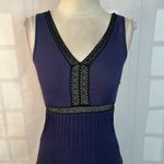 Ella Moss  purple black lace ankle length maxi dress size small Photo 3