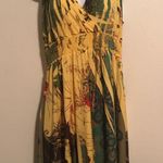 Fresh of LA Yellow & Green Halter Dress Size L Photo 0