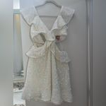 Show Me Your Mumu NWT Zoey Mini Dress size XL white cut out sequins Photo 6