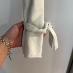 Forever 21 MOVING SALE Cream Tie-Sleeve Crop Sweater Photo 2