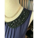 Loft  sleeveless blue and black shirt with color size small work attire Photo 1