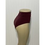 Vitamin A Womens Elena High Waisted Bikini Bottom Bathing Suit Swim Burgundy 14 Photo 6