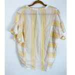 Matilda Jane  Womens Striped Summer Picnic Top Yellow White Medium Photo 3