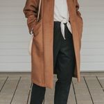 Only Child Sonora Hooded Wool Coat in Umber Brown Photo 5