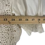 Allison New York Women's Size XS Cream Cotton Crochet Cottage Boho Top Photo 8