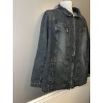 Giacca by Gallery Denim Jacket Womens 2X Blue Quilted Lined Zip Pockets Photo 2