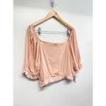 1. State 1.‎ State Square Neck Puff Sleeve Size Large Cropped Top Spanish Villa NWT Photo 6