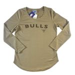 Nba Chicago Bulls Women's Long Sleeve Tonal Crew Neck Shirt in Sand, Medium Photo 0