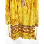 Spell & The Gypsy Mystic Tunic Mini Dress Sunflower Size XS Yellow Long Sleeve Photo 8