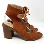Circus by Sam Edelman  Kiera Brown Block Heel Lace Up Gladiator Sandals Size 8.5M Photo 2