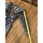 Anthropologie Alexia Magali Pascal Denim Carbon Mini Dress Ruffle belt accent 6 Black Photo 6