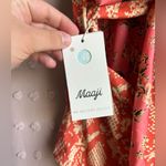 Maaji NWT  Snakeskin Floral‎ Reversible One Piece Swimsuit Tie Front Sz L Pink Photo 2