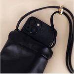 LA/TC Los Angeles Trading Company Vegan Leather Crossbody Pouch Fluent French Black Photo 5