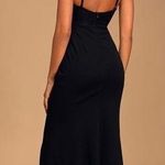 Lulus LULU’S Romantic Evening Black Lace Sleeveless Maxi Dress Photo 1