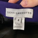 Dennis Merotto purple Ponte knit skater midi skirt made in Canada size 8 Photo 5