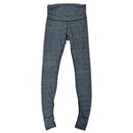 Lululemon Still Mind Tight Leggings Interlink Ice Grey Black Size 8 Photo 3