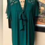 Liz McCoy Woman 3X Elegant Teal Women's Top EUC! Green Photo 5