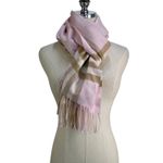 Burberry The Classic Check Cashmere Scarf Alabaster Pink Photo 1