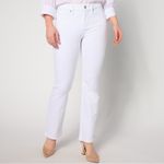 NYDJ  Barbara Side Slit Bootcut Jeans - Size 12 - Optic White - NWT Photo 1