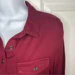Old Navy  Half Button Down Tunic Shirt Dress Pinot Maroon Red S Photo 1
