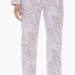 Aritzia Wilfred Free  Vera Pant Soft Swirls Neutrals Size 6 High Rise Straight Photo 0