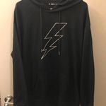 SheIn Lightning Bolt Black Hoodie Photo 0