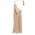 Significant Other Gracie Beige One Shoulder Cocktail Formal Dress Size 10 Tan Photo 4
