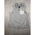 L.L. Bean Women's Sweater Fleece Full Zip Long Vest XL Regular Sailcloth Gray Photo 1