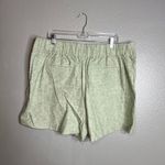 NY&C Linen Blend Safari Shorts Size XXL Patch Pockets Pull On‎ Elastic Waist NWT Green Photo 7