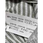 ZARA  Green Striped Collared Long Sleeve Button Down Crop Shirt Blouse Top Size L Photo 3