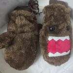 Brown Furry Monster Mittens Photo 0