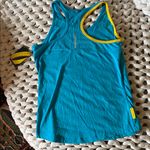 Nike NWT Blue and Yellow Women's Tank Top Small. Livestrong foundation Austin TX Photo 3
