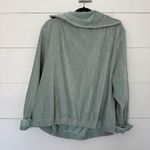Free People Women’s Large Green Mint Serena Velvet Corduroy Pullover Photo 4