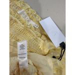 ASTR NEW The Label Top Womens XL Butter Yellow Smocked On/Off Shoulder Preppy Photo 2