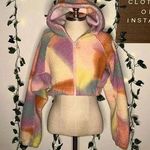 Urban Outfitters Cropped Sherpa Zip Up NWT Photo 0