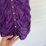 Active Basic  Button Up Purple Blouse Women’s Size L Photo 4