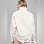 Alo Yoga Polar Fleece Hazy Pullover Ivory L Mock Neck Sweater Photo 1