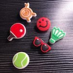 Tennis & Badminton Themed Croc Charms *Bundle 3 Save 20%* Green Photo 0
