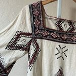 Lucky Brand NWOT Cora Aztec diamond cute wide sleeve jersey top Photo 3