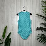Cabana Life Zip Up Front Aqua Tropical Sleeveless Unisuit One Piece Swimsuit L Blue Size L Photo 2