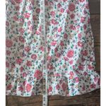 Vintage Jodie Arden Floral Print Nightgown, Size S White Photo 6