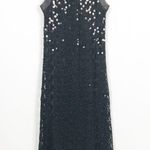 Eliza J  Black Sequin Scaly Sleeveless Dress Sz 6 Photo 4