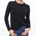 J.Crew NWOT crewneck wool-blend long-sleeve sweater, Black, XXS Photo 0