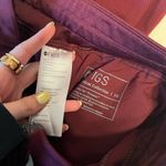 FIGS  Maroon Jogger Pants with Silver Drawstring Photo 1