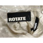 ROTATE Sequins Dress in Egret 38 New Womens Mini Long Sleeve Cocktail White Size undefined Photo 6