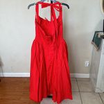 House Of CB  'Adabella' Italian Tomato Cotton‎ Halter Sundress NWOT size L Photo 7