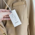 Joie NWT  Leather Faux Tan Beige Blazer Coat Jacket Blogger Pinterest Fav Cream Photo 12